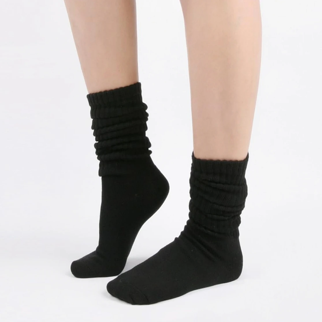 รูปแบบสีทึบผู้หญิงผู้ชายชายหญิงคู่กีฬาถุงเท้า Slouch ถุงเท้าลูกเรือถุงเท้าวันหยุดของขวัญ