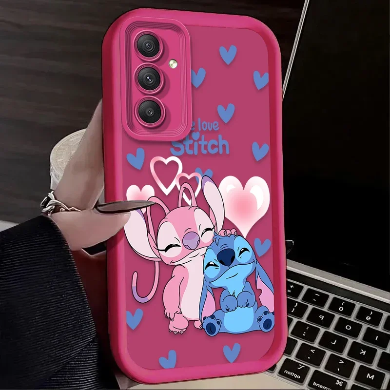 لطيف ديزني غرزة الملاك الحال بالنسبة لسامسونج غالاكسي A52 A05 A05S A54 A34 A24 A14 A53 A33 A23 A13 A52S A32 A22 A12 A71 A51 A31 A50 #3