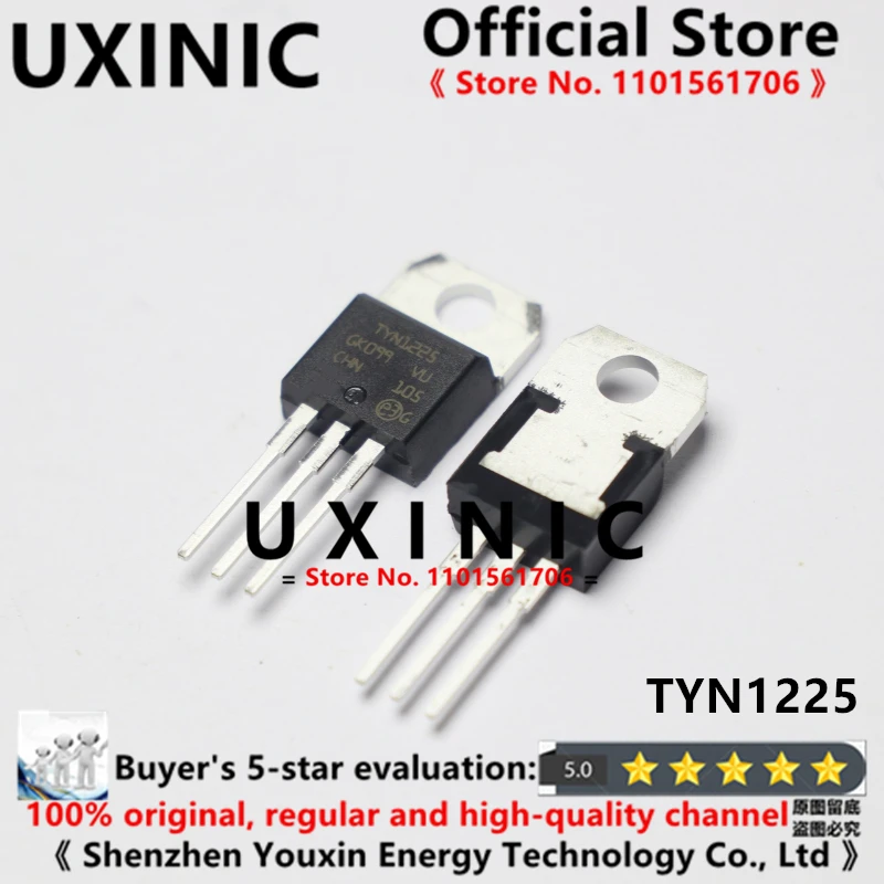 

UXINIC 100% New Imported OriginaI TYN1225RG TYN1225 TO-220 Unidirectional Thyristor 25A 1200V