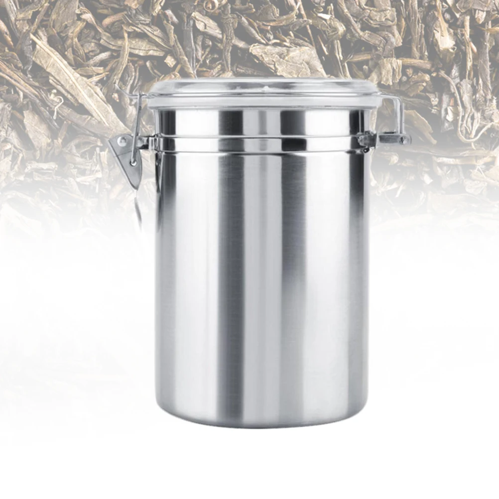 

1062 ML Stainless Steel Sealed Cans Food Storage Bottle Coffee Beans Snacks Container Home Kitchen Tool Pantry Box