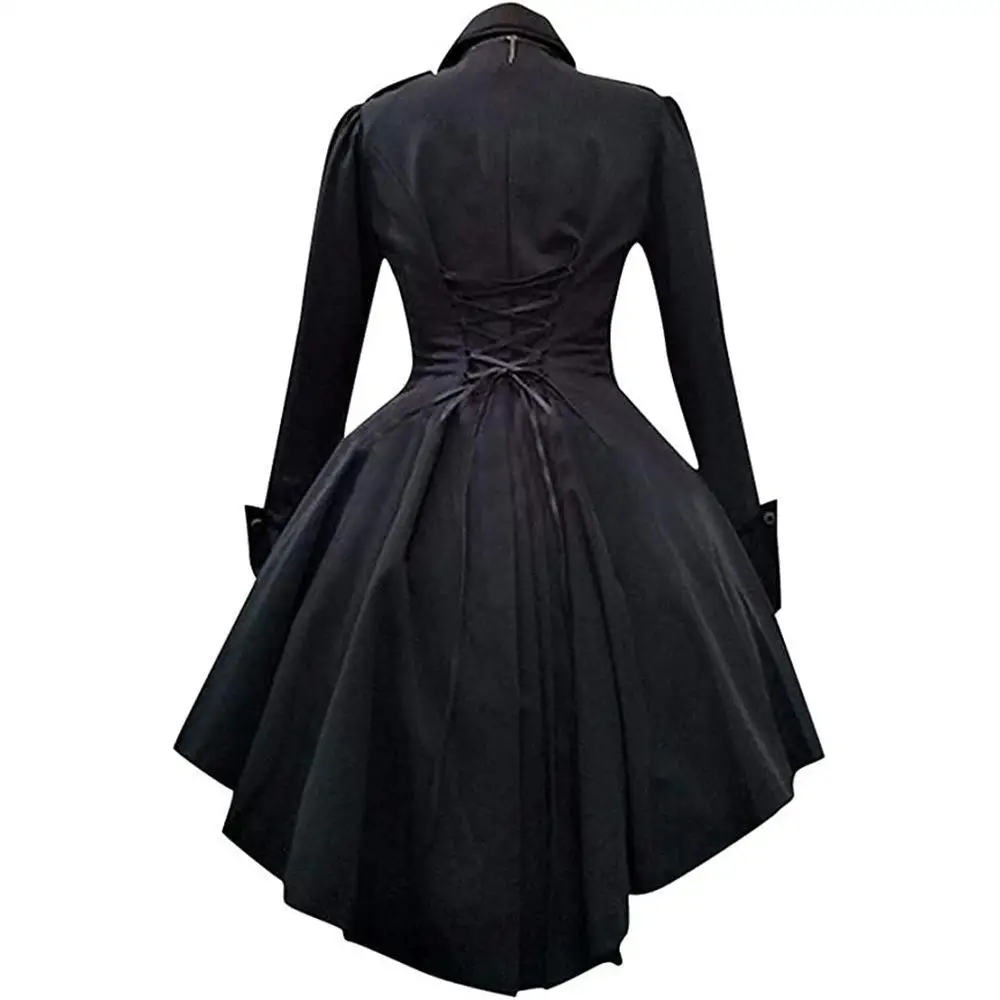 ชุดคอสเพลย์สไตล์โกธิคย้อนยุคสำหรับผู้หญิง แนว Dr. รีไววัล สำหรับสุภาพสตรี แฟชั่นฤดูใบไม้ร่วง ชุดแสดงบนเวที