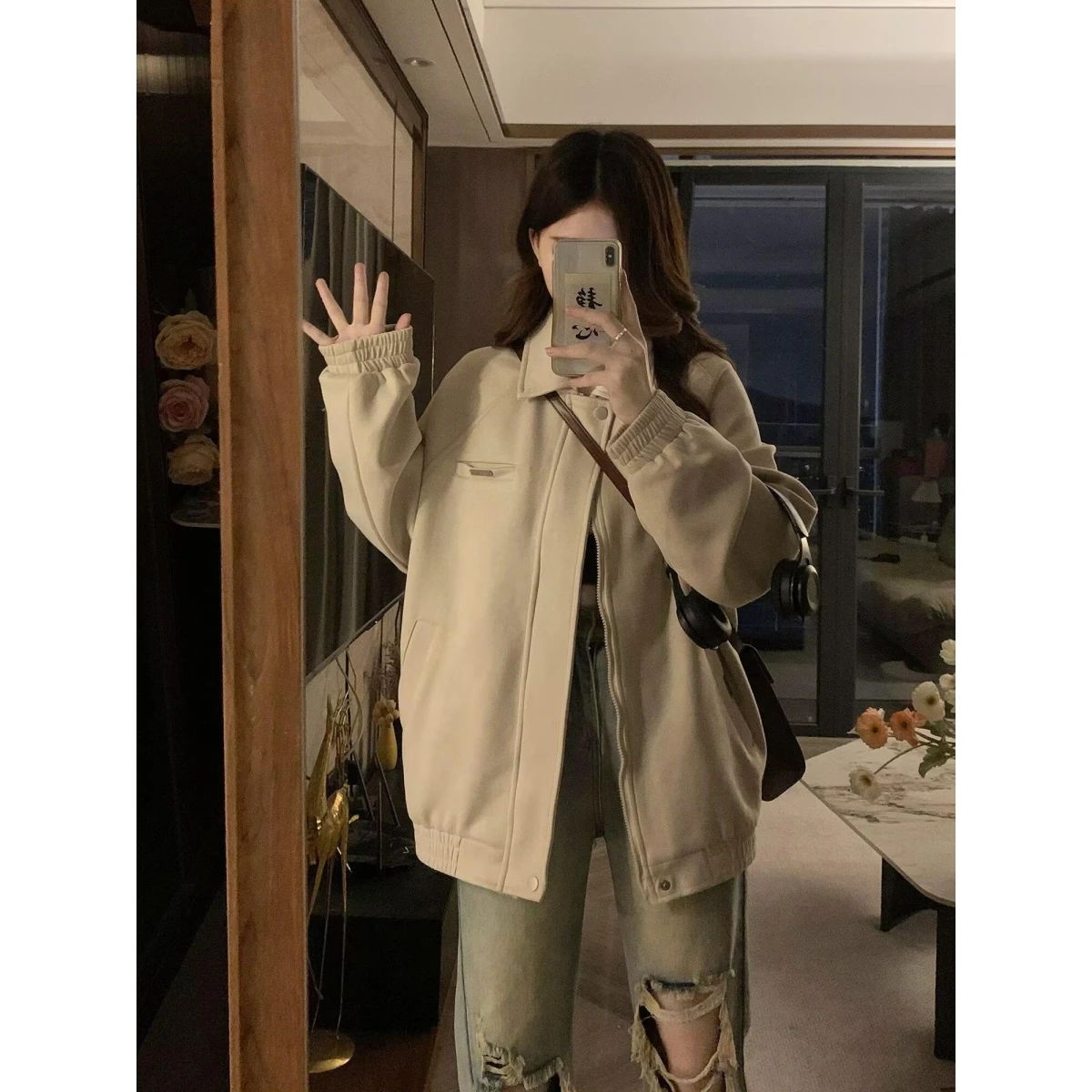 

Свободная мужская куртка 2024, весенне-осенняя уличная одежда, модная уличная одежда в стиле Харадзюку, корейская повседневная верхняя одежда, пальто