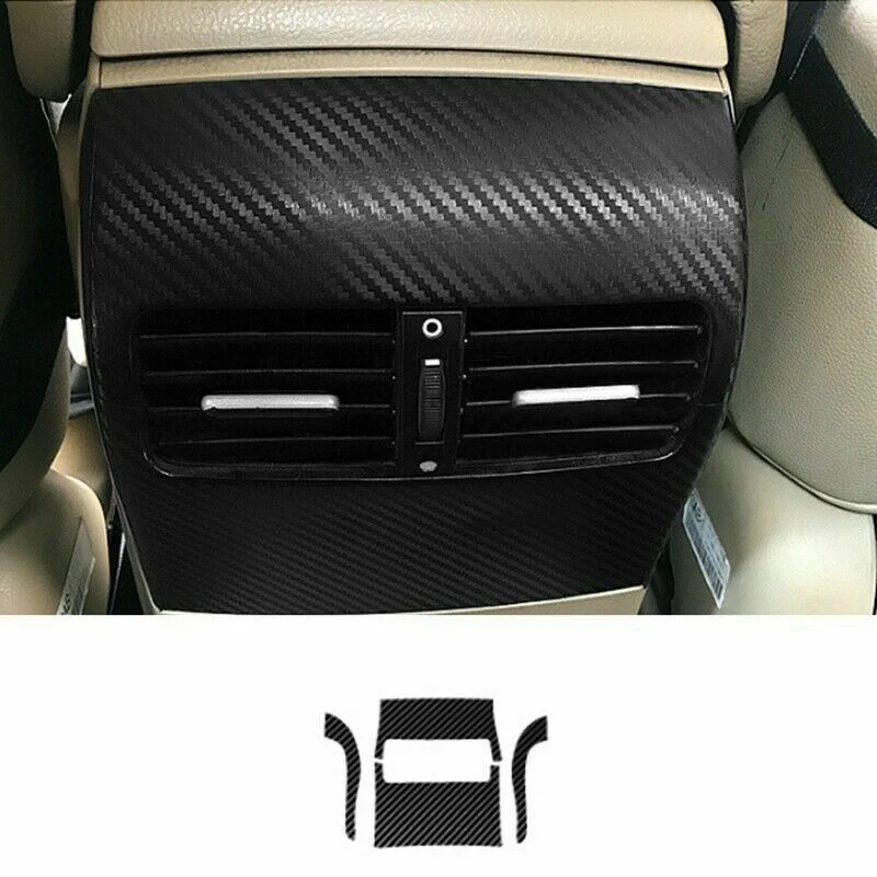 Penutup Kit Interior mobil, hiasan penutup mobil gaya serat karbon 2008-2012 29 buah