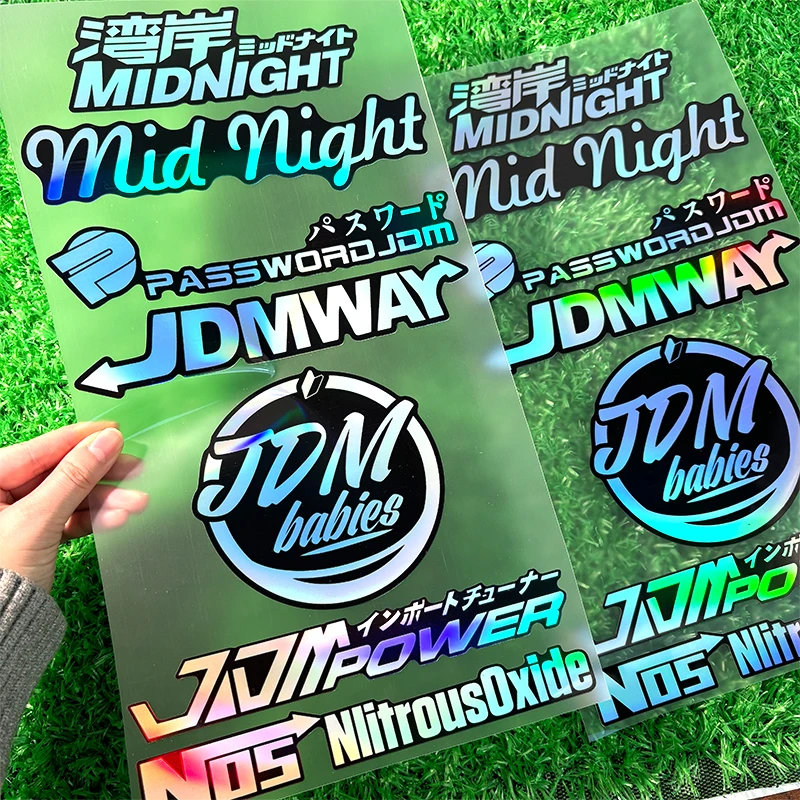 

7PCS/1SET JDM Style Motorcycle Stickers Motorbike Fuel Tank Scooter Vinyl Decals DIY Car Window Refit Auto Body Styling Deocrs