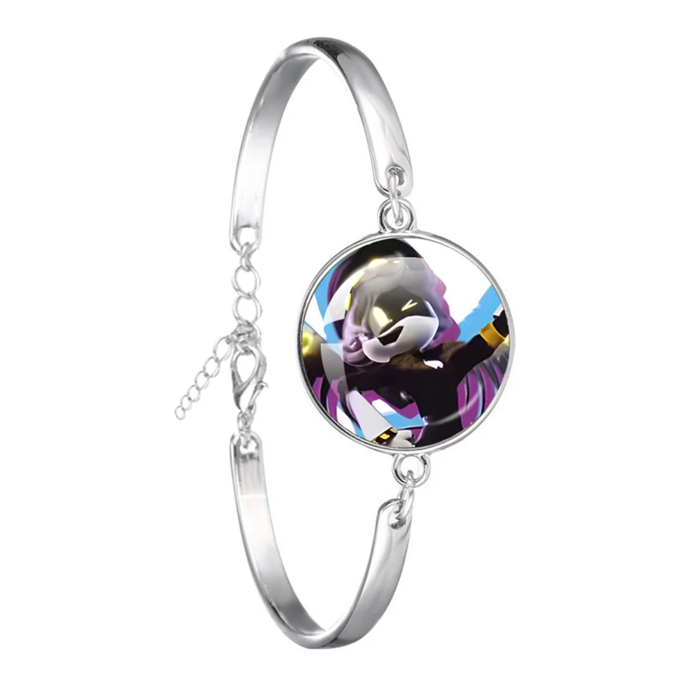 Murder Drone Uzi x N Cartoon V Fan Art Bracelets Art Alloy Cabochon Glass Bracelet Bangles Handmade Jewelry Gifts