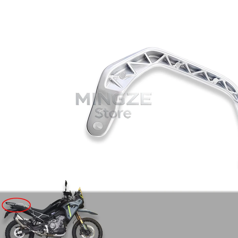 For CFMOTO 450MT 450 MT Rear Armrest 450 MT CF400-8 Motorcycle Accessories Rear Shelf Armrest Tail Wing Rear Armrest Cover Plate