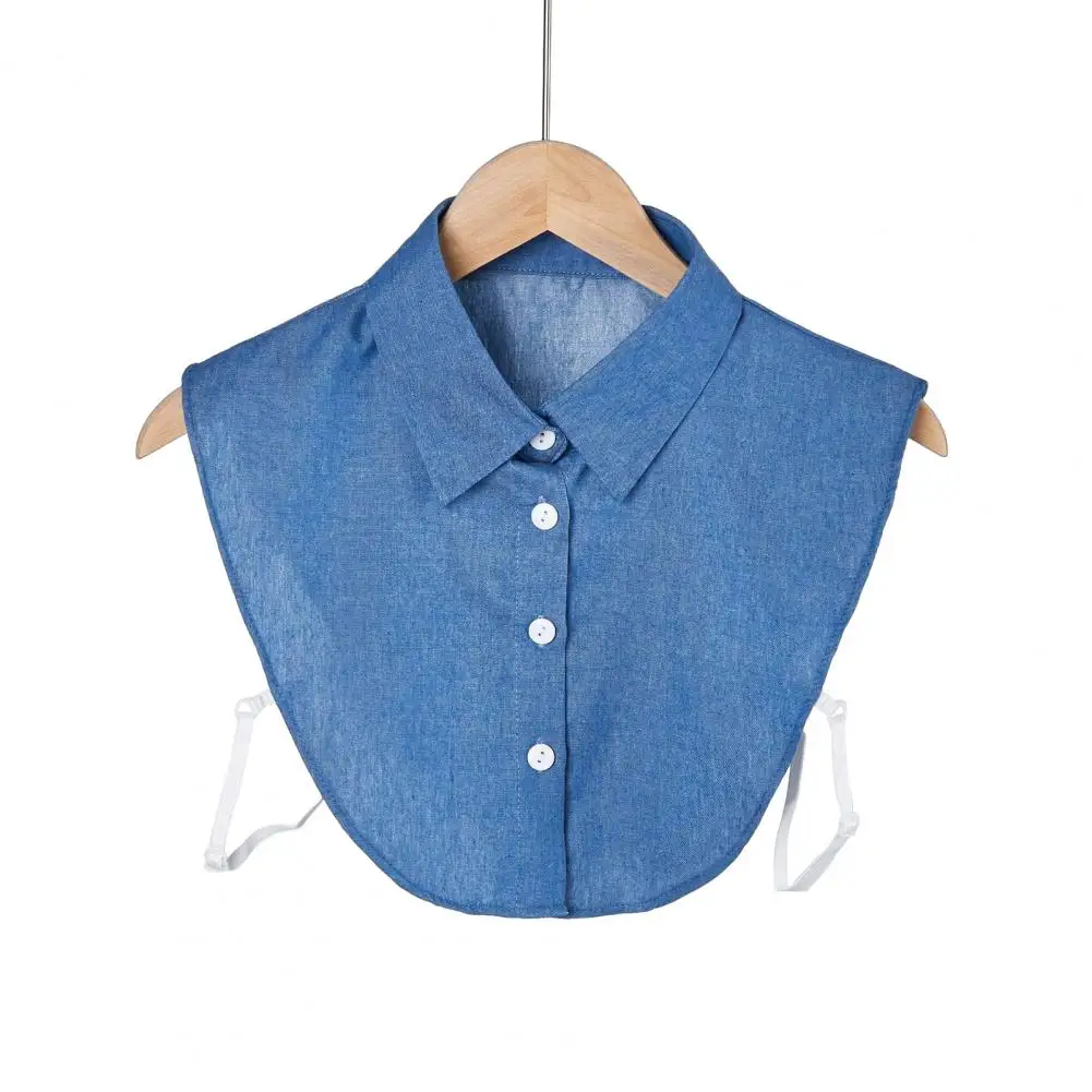 

Джинсовый искусственный воротник, аксессуар, съемный воротник со стразами, сверкающий джинсовый искусственный воротник со стразами и регулируемыми ремнями для женщин