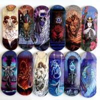 32mm Pro Fingerboard Deck 12 Constellations Wood Board for Professional Mini Finger Skateboard