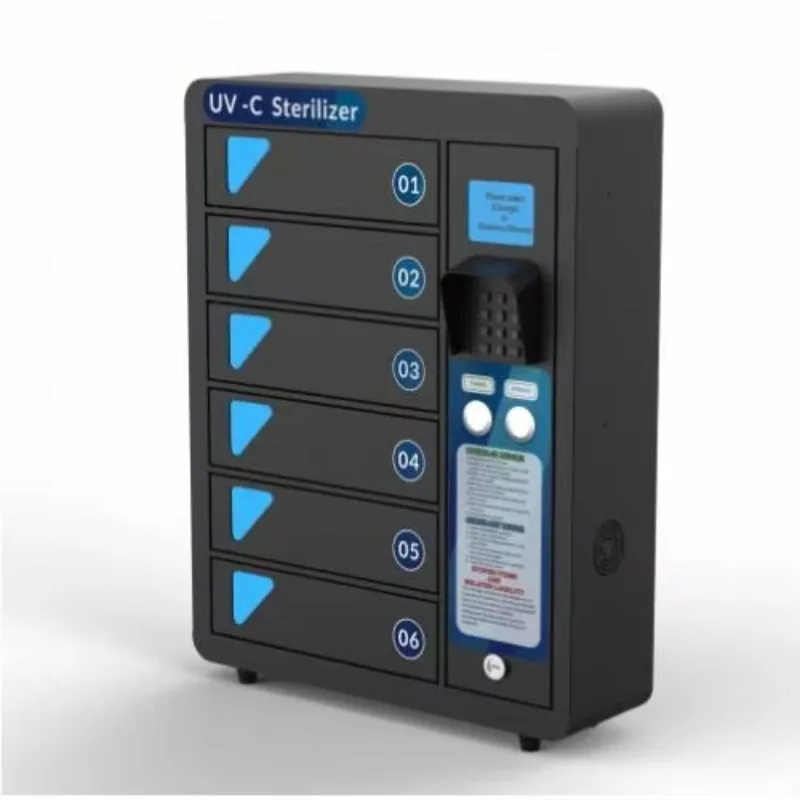 

Coffee Shop Restaurant Portable Black Mobile Power 6 Door Self-Code Password Mobile Phone Fast Charging Station Charging Kiosk