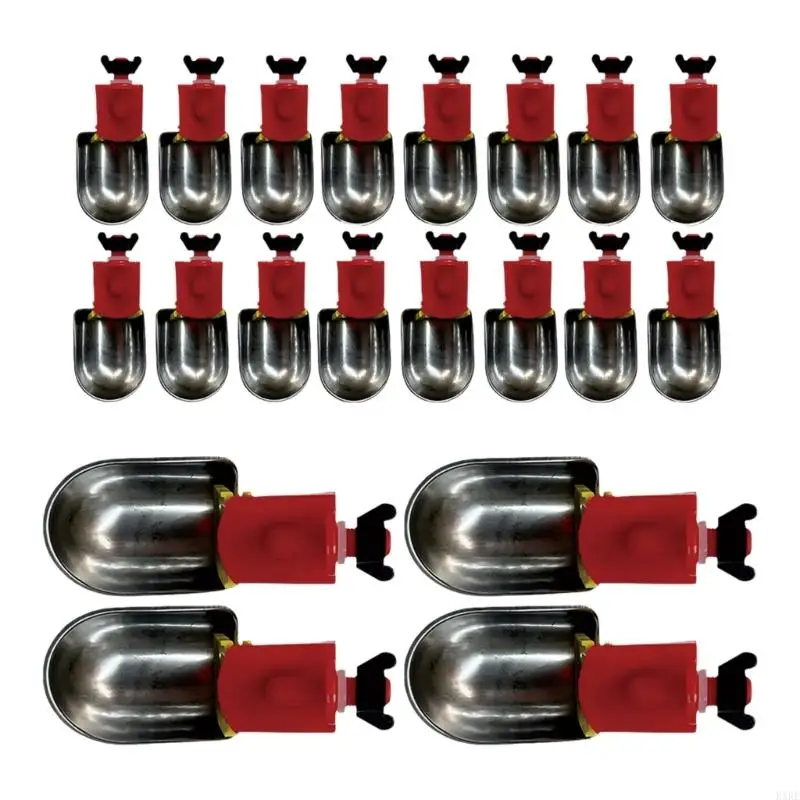

Durable Metal Poultry Waterer Automatic Drinking System For Chicken Ducks And Other Farm Birds Easy To Clean And Maintain KXRE