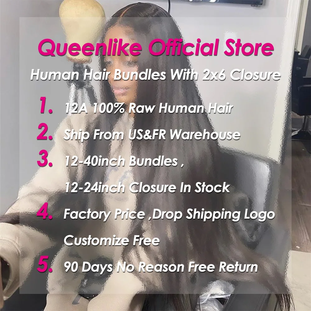 20 20 20 بوصة حزم من شعر طبيعي مفرود وإغلاق 100% حزم الشعر الخام مع 2x6 HD الدانتيل إغلاق 30 بوصة حزم الشعر البشري #6