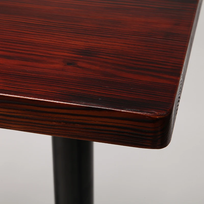 American Style Solid Wood Round Bar Table Counter Height with Metal Base for Home Kitchen Cafe Breakfast Nook