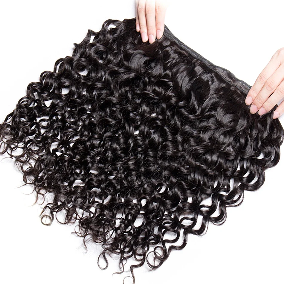 12A Brazilian Water Wave Bundles 100% Unprocessed Virgin Human Hair Extensions Remy Deep Wave Curly Hair Bundles Long Wholesale