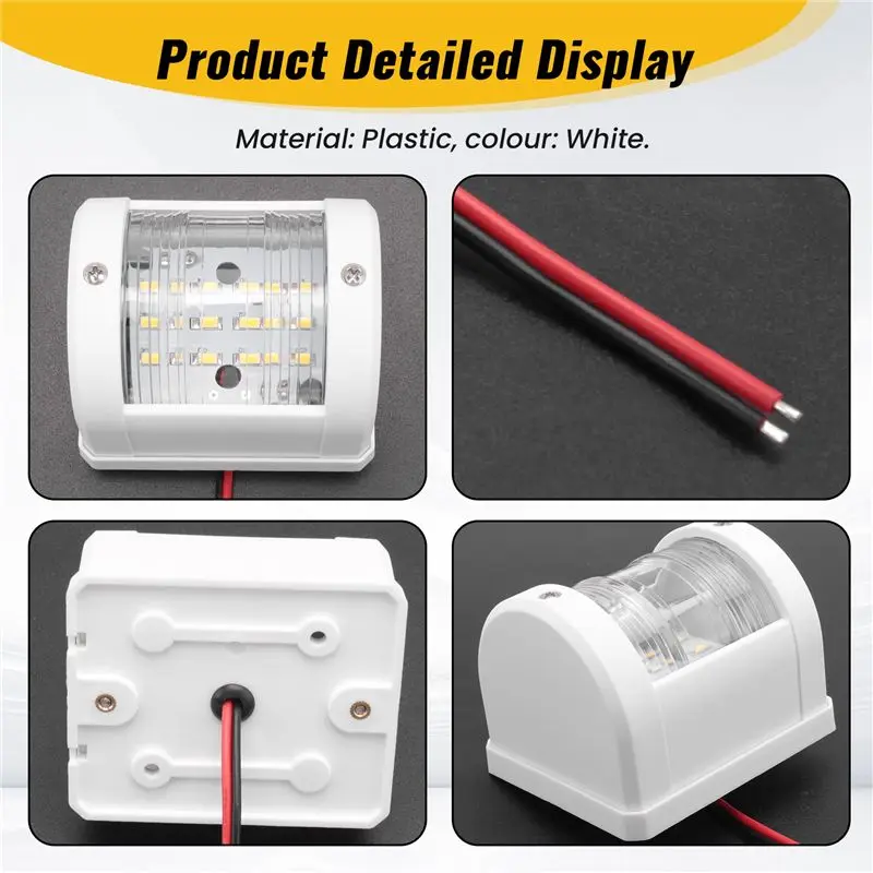 

Светодиодный навигационный фонарь M45K-Boat 12V для лодок, яхт и парусников, водонепроницаемый, для навигации и подсветки извнешней стороны судна