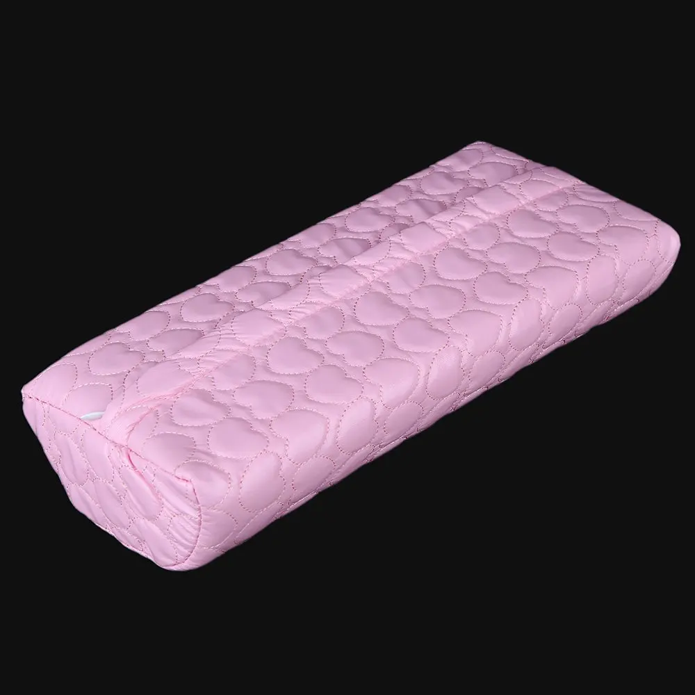 manicure tool hand-rest Cushions Holder Professional soft sponge Armrest rest cushion (pink)