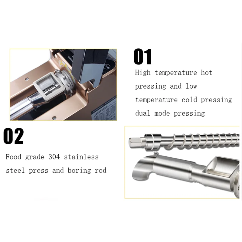 

Масляный пресс, маленький спиральный, полностью автоматический, интеллектуальный домашний масляный пресс, многофункциональный, 110 В, 220 В, бытовая техника