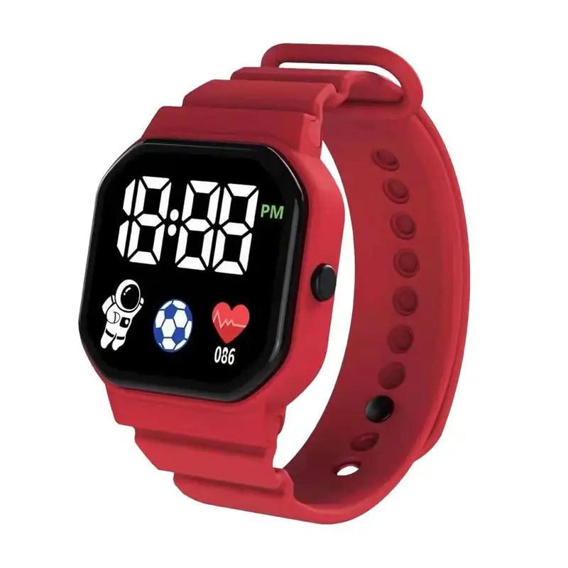 Smart Kids Watch Digital Watch For Kids LED Watch Waterproof LED Watches Silicone Comfortable For Boy Girls