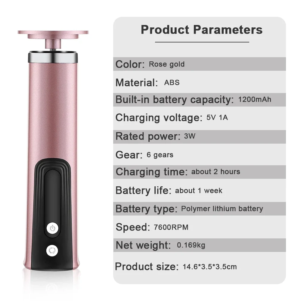 Electric Foot Callus Remover Heels Remove Wireless Rechargeable Foot Care File Cuticle Callus Remover with Replacement Sandpape