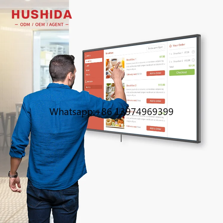 21.5 Inch Capacitive Touch Screen Indoor Lcd Display Panel Touchscreen Pc All in One Touch Screen Panel Pc