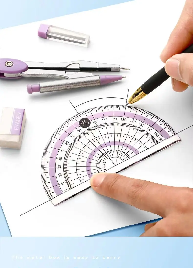 8 шт./набор, детский резиновый ластик с компасом