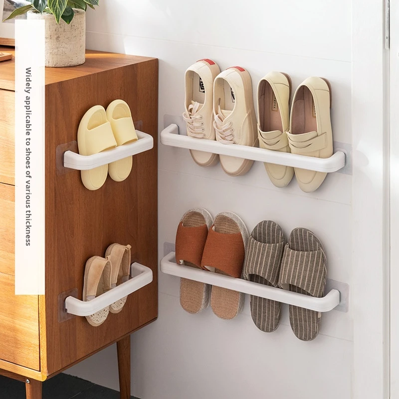 Slipper Rack Wall-mounted Non-porous Bathroom Storage Shoe Rack Can Be Drained Easy To Take Waterproof Strong Load-bearing