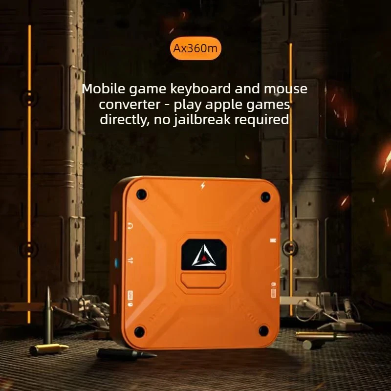 

Конвертер клавиатуры и мыши Aimzenix Ax360m QiBing для iOS, 2000+ Гц, комплект для мобильных игр, периферийное устройство для PUBG, улучшающее скорость