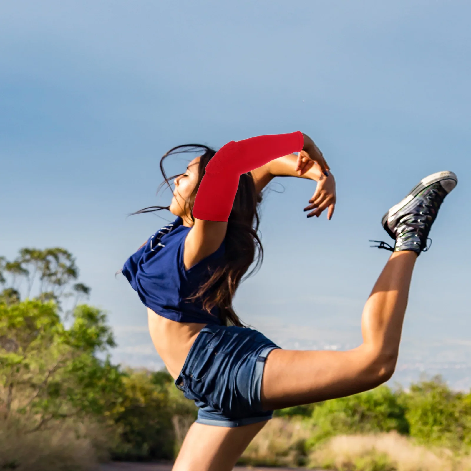 Honingraat ademende elleboogmouw anti-botsing sportbeschermer voor basketbal volleybal fietsen fitness zachte elleboogbeschermers