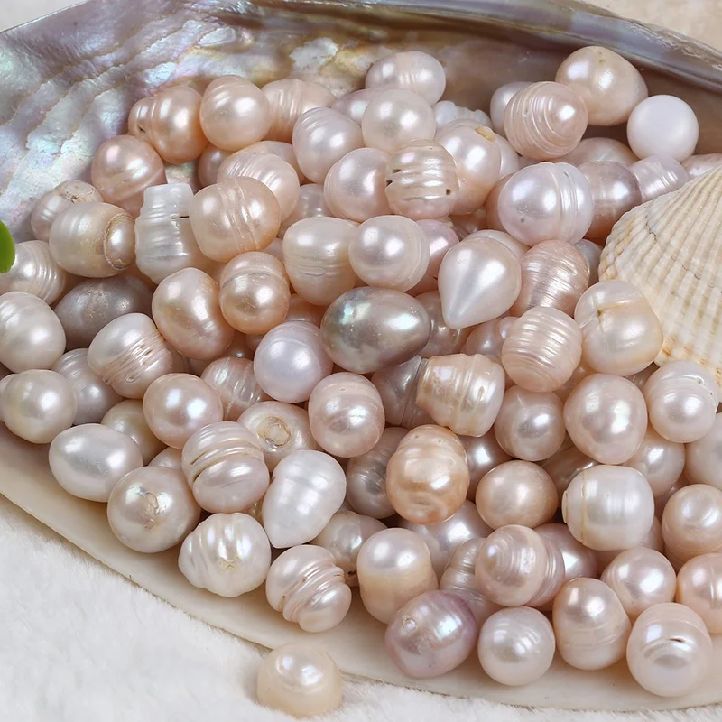 

Wholesale 12-13mm natural white pink purple loose freshwater potato pearls beads