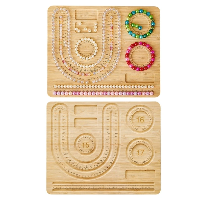 Bead Board U-Shaped Channels for Girl Necklace Beading Jewelry Making Craft