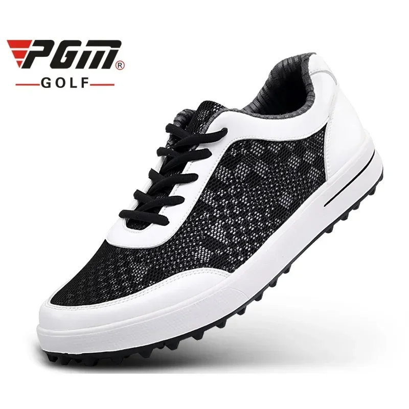 PGM Men Golf Shoes Lightweight Breathable Air Mesh Golf Shoes Men Anti-slip Outdoor Sneakers Men Sport Training Golf Shoes