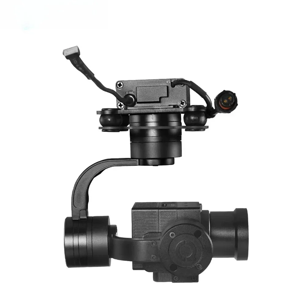 مخصص U-AV 25 مللي متر IR واحد التصوير الحراري الاستشعار Gimbal ميزان الحرارة تتبع كاميرا للرؤية الليلية مع الجسم الأسود