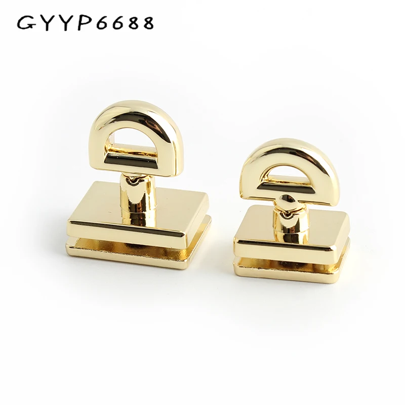 

1-5-10Sets Light Gold Type D Ring Clasps Handbag Strap Metal Twist Locks Connect Chain Bag Screw Lock Buckle Closure Accessories