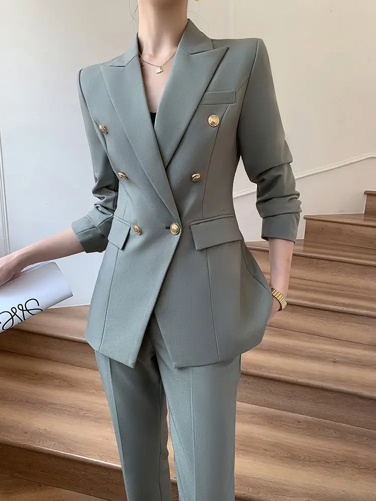 2-B14  Suit for women Spring and Autumn 2023 new style high-end professional wear tament goddess style formal work suit