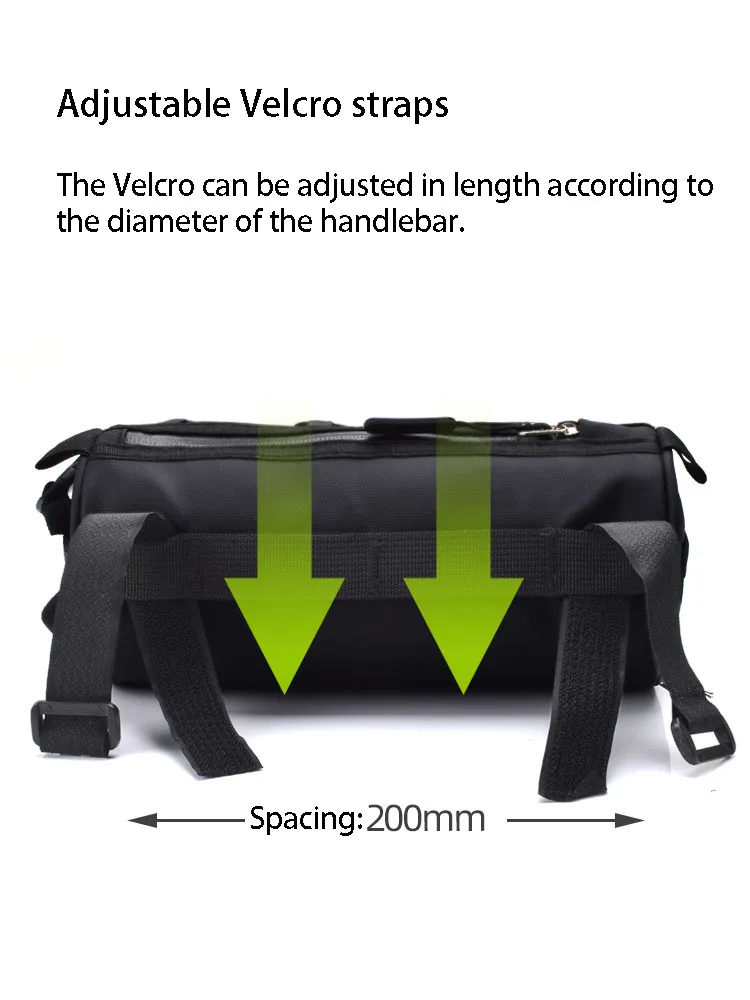2L 5L Fahrradlenkertasche, Fahrrad-Fronttasche, Umhängetasche, Aufbewahrungstasche mit Schultergurt für Rennrad, Mountainbike, Radfahren, Reisen – Detail 4