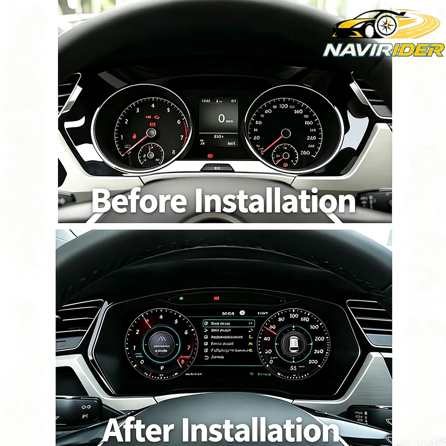 Virtual Cockpit 12.3 Inch For Volkswagen Touran 2016-2022 Digital Cluster Instrument Speedometer LCD Dashboardr Panel Carplay