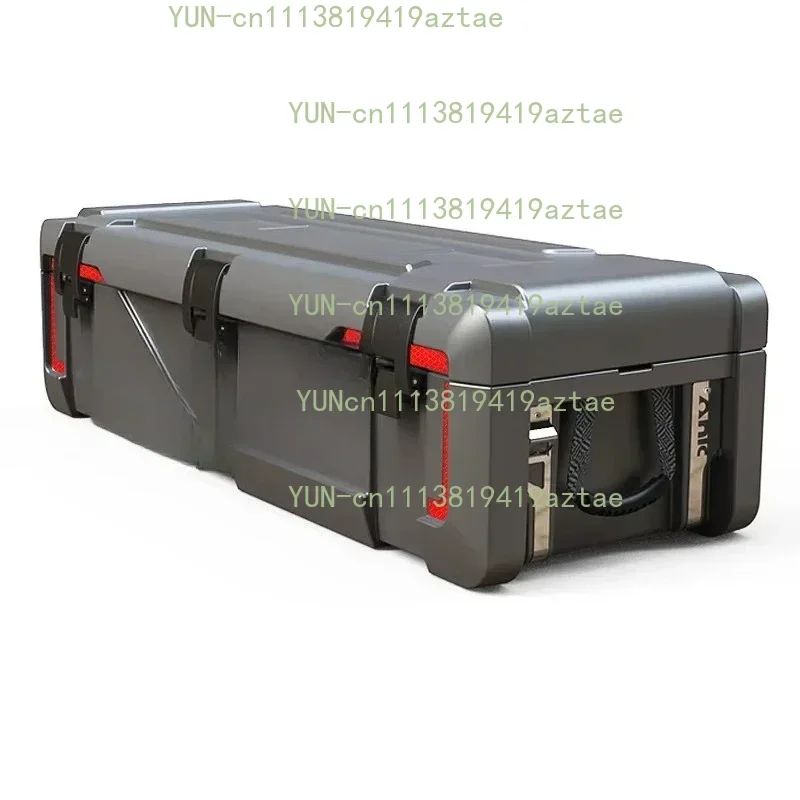 110L HDPE Roof Rack Low Profile Quick Mount Bracket Cargo Case Hard Plastic Rotomolded Tool Box 4WD Storage Box