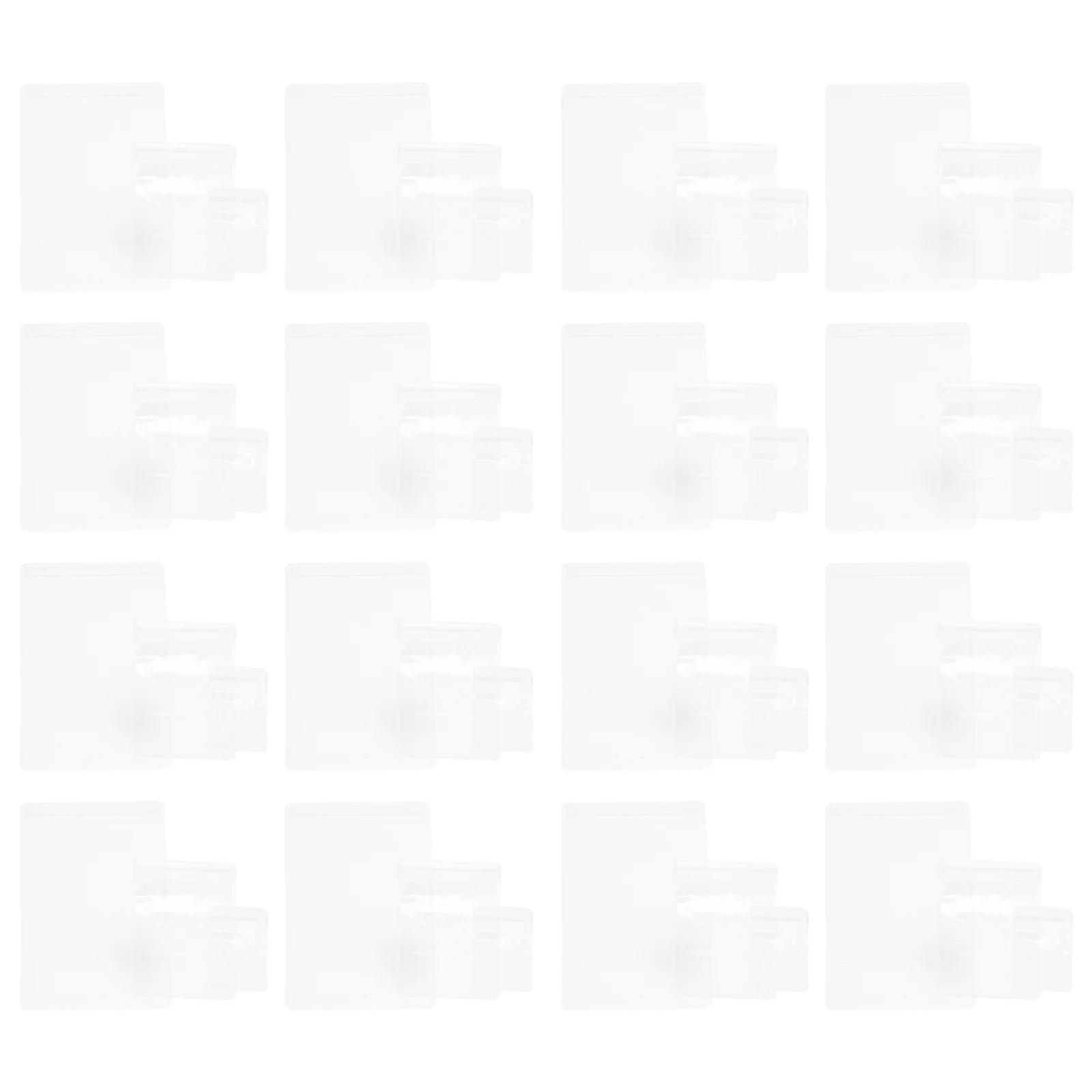 

120 Pcs Transparent Jewelry Bags Oxidation Proof Pouches Self Lock Ring Women Clear Zip Simple Earring