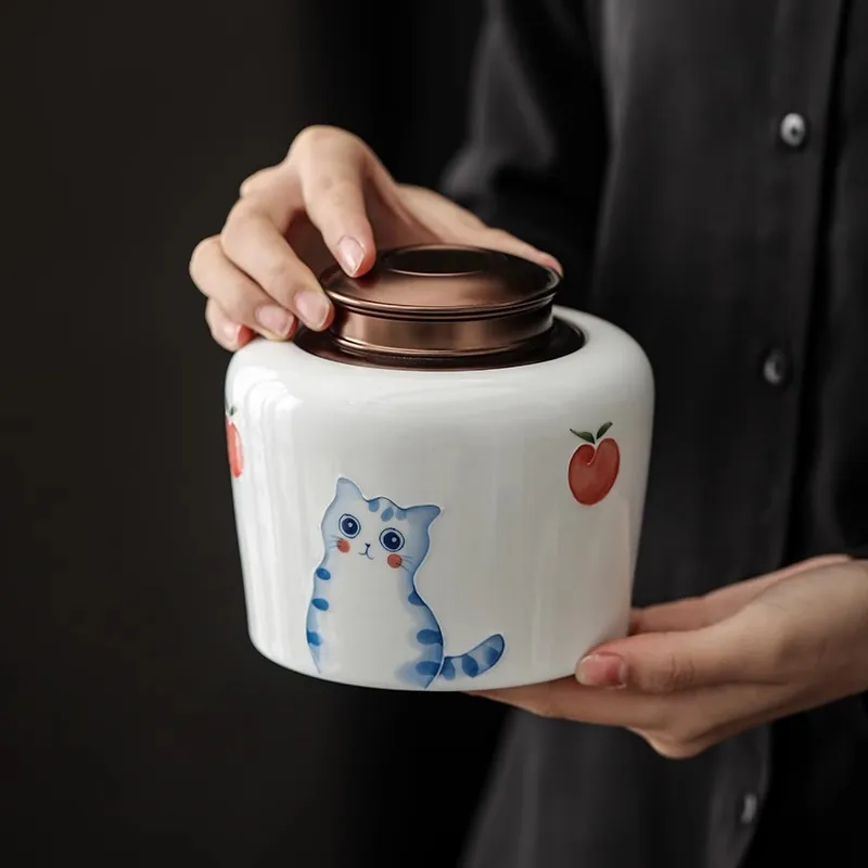 

Pet Urn Ceramic Moisture-proof Sealed Collection Cremation Jar Cat Dog Funeral Memorial Supplies Dog Ashes Cremation Keepsake
