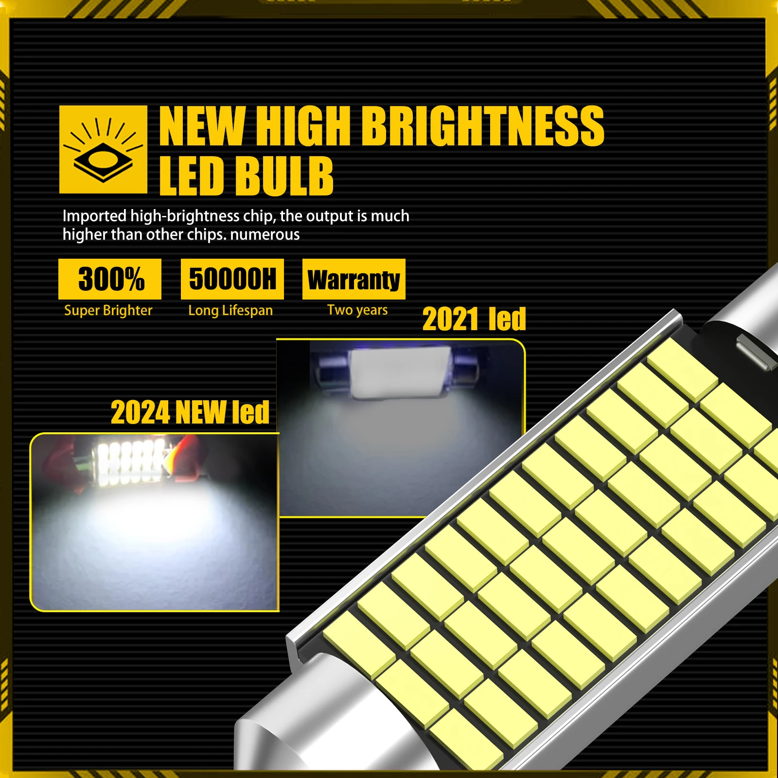1PCS C5w LED Festoon Dome black/red LED C5W CANBUS No Error Free 31mm 36mm 39mm 42mm Car Interior Reading Lamps Parking Light