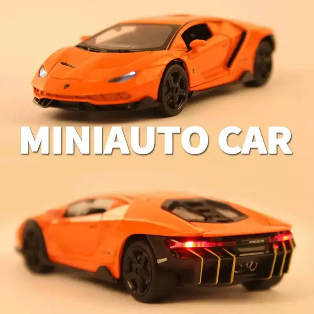 

1:32 Lambor Lp770 SIAN Модель игрушки Литой автомобиль со звуком и светом, откатные двери, открытый металлический корпус, резиновые шины, транспортные средства, подарки для детей