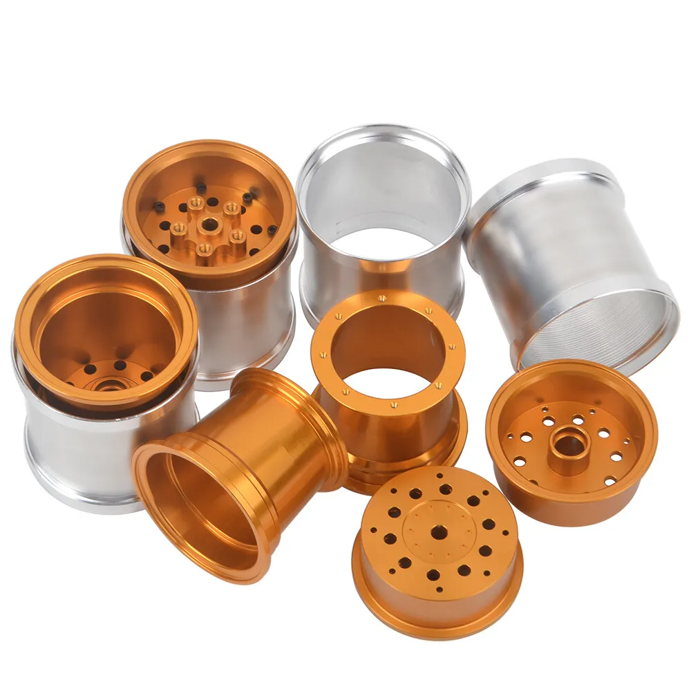 

Алюминиевые диски Beadlock для Tamiya WR02 Wild Willy 2 Jimny CW-01 Lunch Box (запчасть)