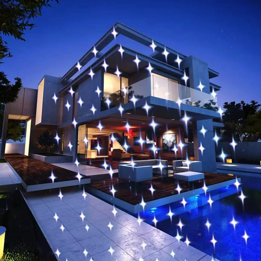 2026 White Light Motion Full Spectrum 7 Color StarLED Christmas Projector Lights Remote Control Outdoor Holiday Decor