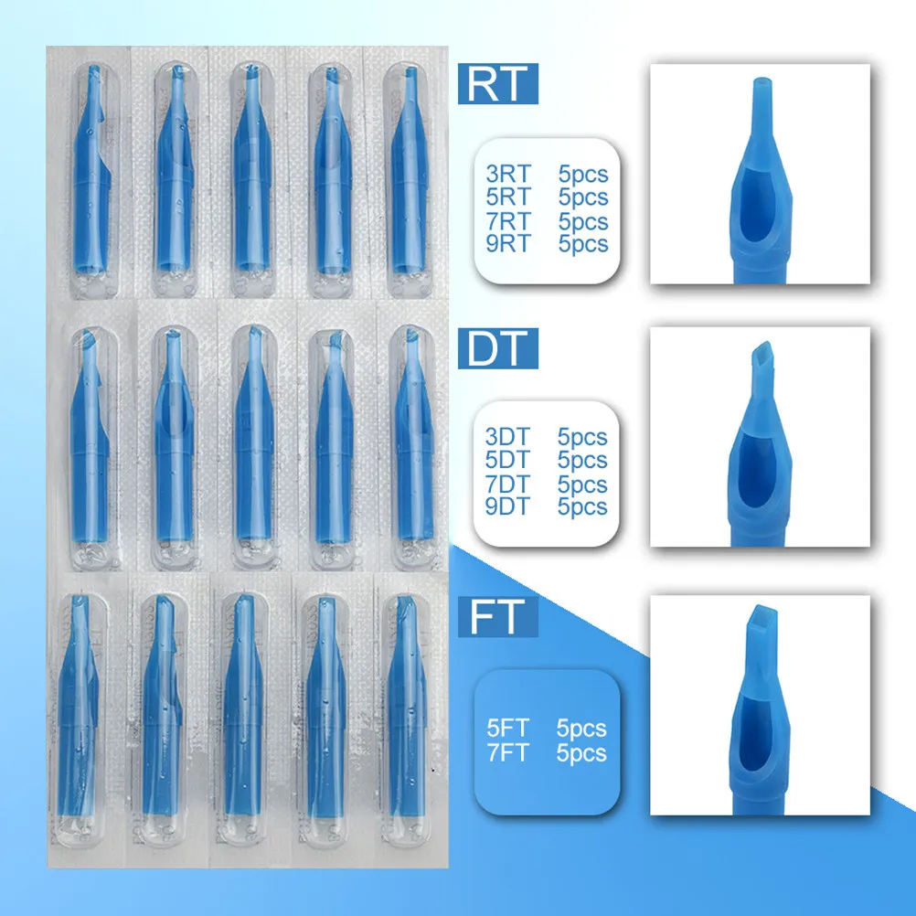 

50pcs Tip Kit Mixed Disposable Nozzle Tips Professional Disinfection For All Standard Machines Tools