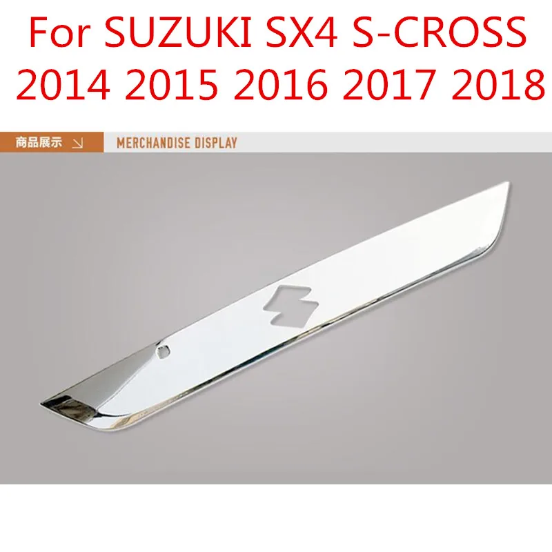 car assecories For Suzuki Sx4 S-cross 2014-2015 2016 2017-2018 Abs Tailgate Trim Strip Taillight Trim Strip Of Trunk Car Sticker