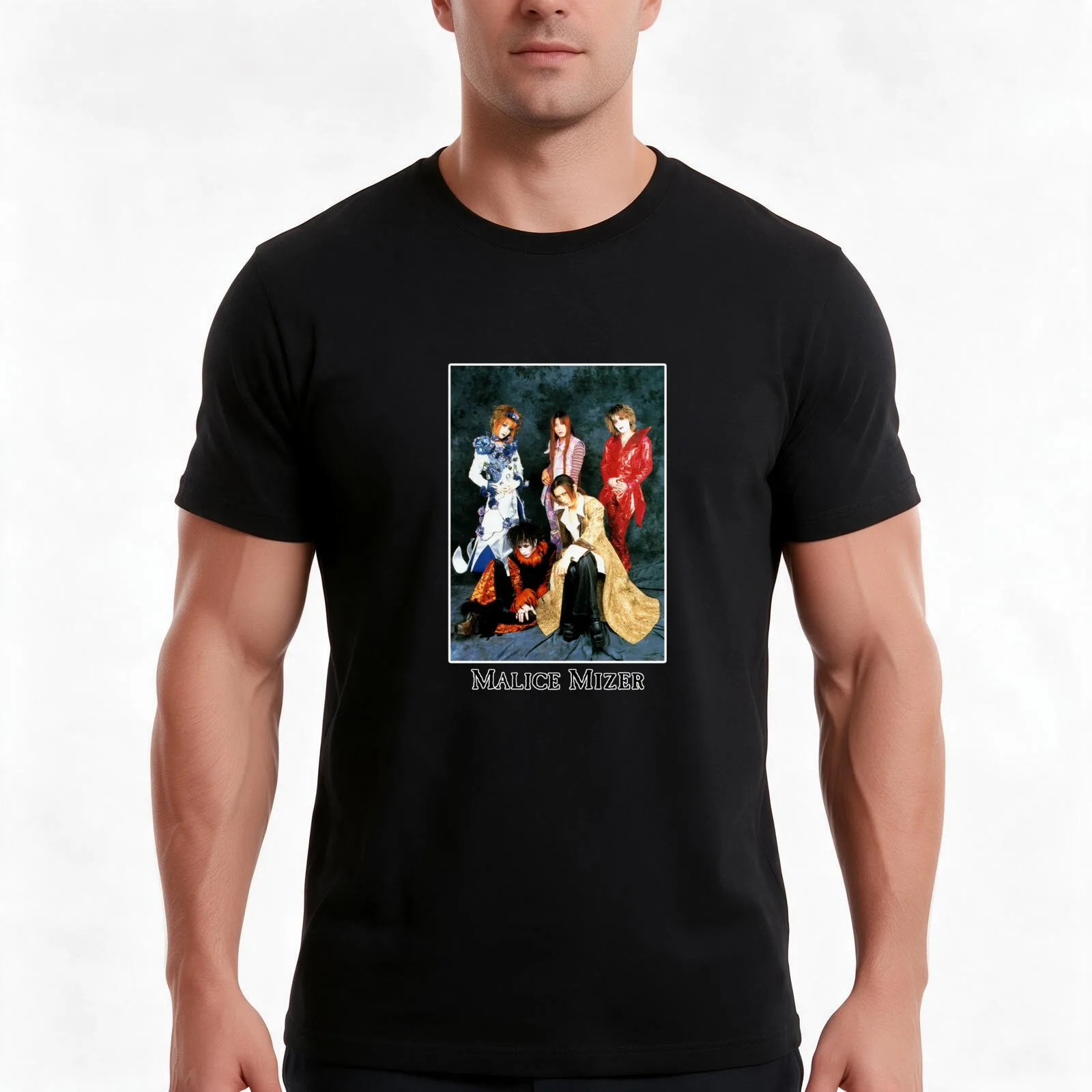MALICE MIZER - au revoir (J-rock visual kei Japanese band) T-Shirt Summer Casual Cotton Tee Oversized Streetwear Tops