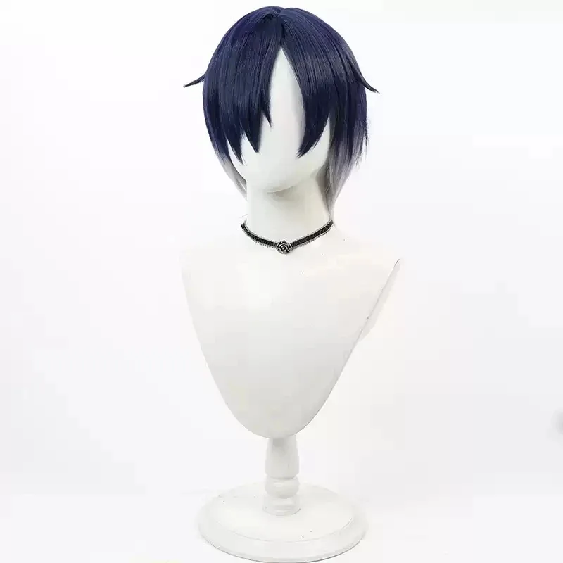 나랑 데이트 하자! 코스프레 가발 짧은 내열성 합성 머리 할로윈 파티 역할