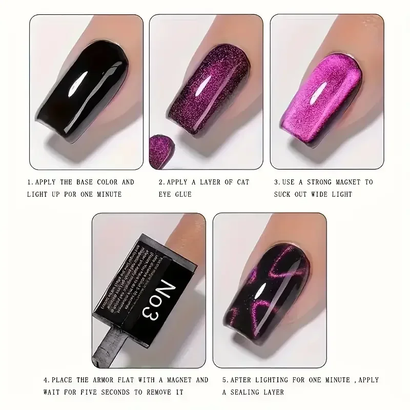 Nail Art Cat Eye Magnete 3D a forma di cuore Magnete Cat Eye Modello d'amore Magnete magico Adatto per strumenti magnetici per lucidatura gel fai-da-te
