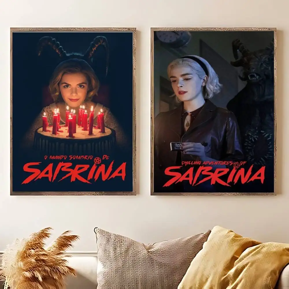 C-Chilling Adventures Of S-Sabrina Poster Print Canvas Pictures Home For Living Room And Bedroom Wall  Decor Frameless Painting