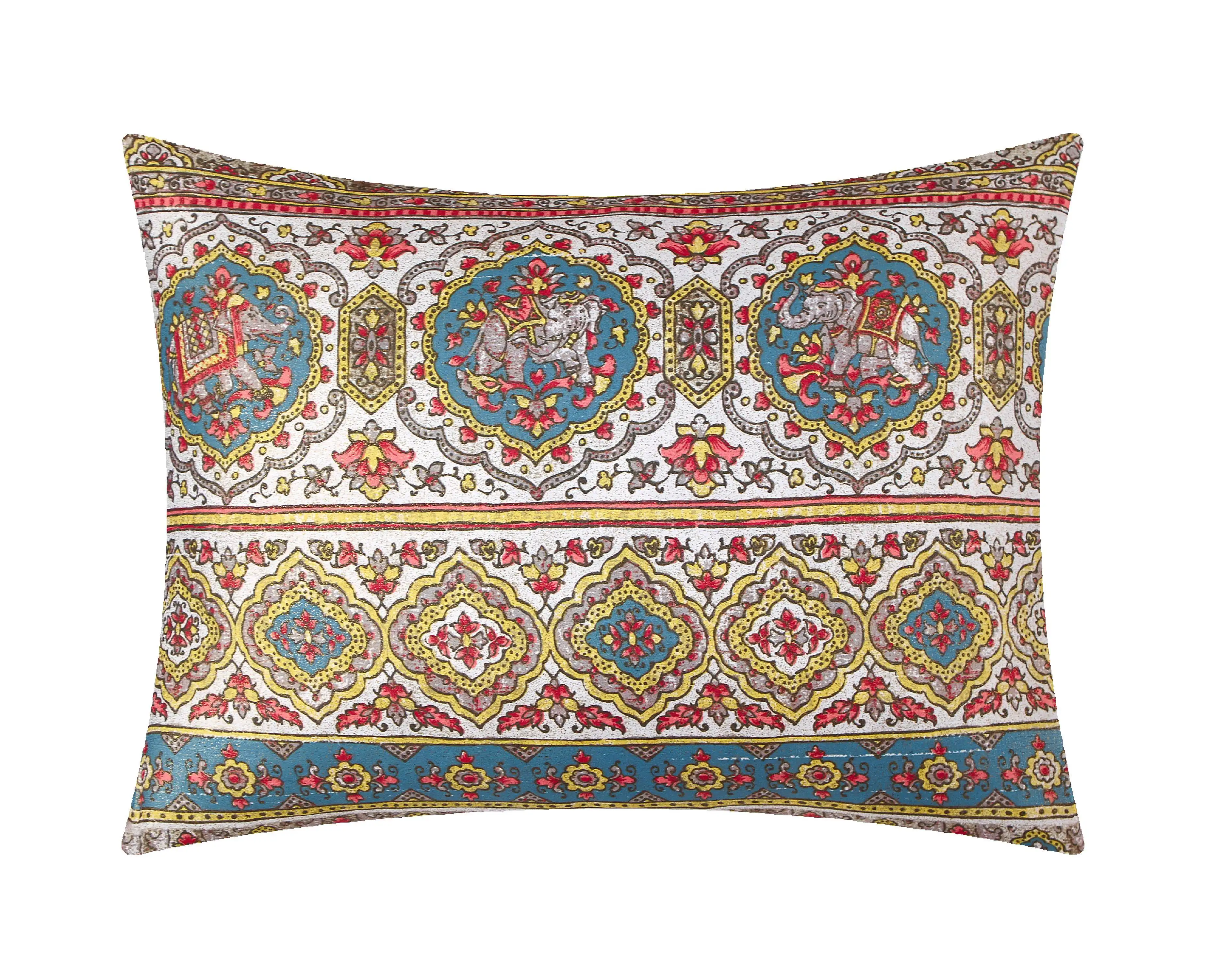 Class Modern 3pc Off White Medallion 100% Polyester Fill Comforter Set, King