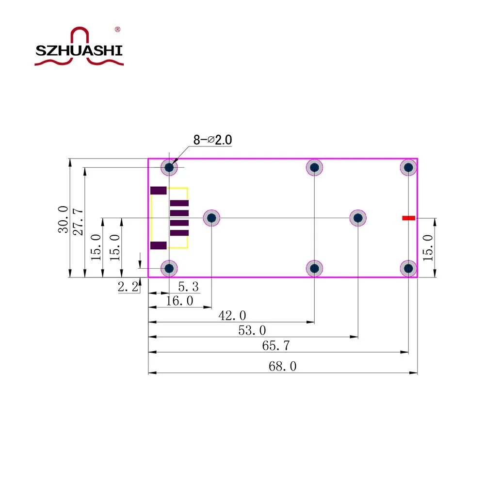 SZHUASHI 2.6G, 37dBm, 5W, 5000mW，Sweep Signal Source, PCBA Boards，Customizable,For signal 2500-2700MHz , YJM182736_2527